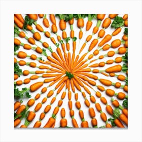 Carrots In A Circle 8 Canvas Print