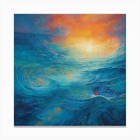 Between A Devil And The Deep Blue Sea Canvas Print