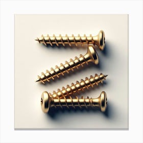 Gold Screws 1 Canvas Print