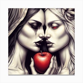 Two Witches Canvas Print