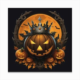 Halloween Pumpkins Canvas Print