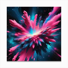 Pink Explosion 1 Canvas Print