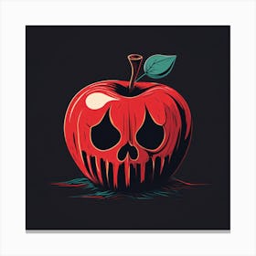 Skull Apple Canvas Print