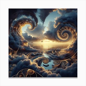 Spiral Clouds 1 Canvas Print