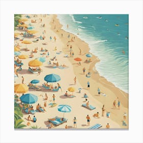 Summer Beach Canvas Print