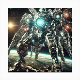 Converted Kaiju Mech Canvas Print