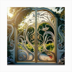 Gate To The Garden Canvas Print