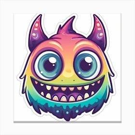 Monster Sticker 1 Canvas Print