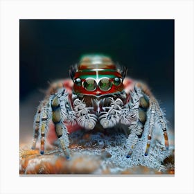 Spider With Red Eyes Canvas Print