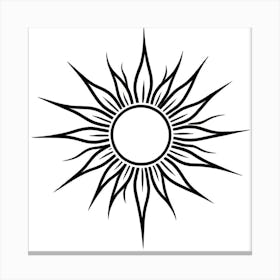 Sun Tattoo Canvas Print