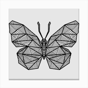 Geometric Butterfly Canvas Print