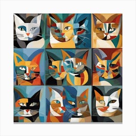 Cats - Jigsaw Puzzle Canvas Print