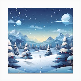 Winter Landscape 18 Canvas Print