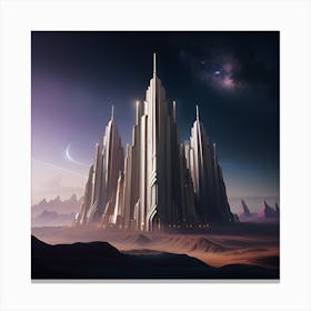 Futuristic City Canvas Print