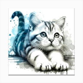 Creative Feline Cat Artwork 67 Canvas Print