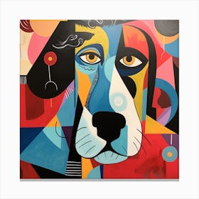 Abstract Dog Painting 5 Canvas Print