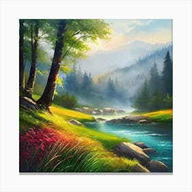 Landscape Painting 213 Canvas Print