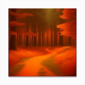 Path In The Woods Canvas Print