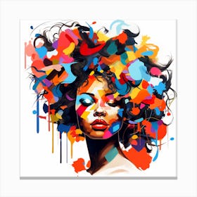 Afro Girl 27 Canvas Print