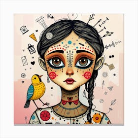 Day Of The Dead Girl 2 Canvas Print