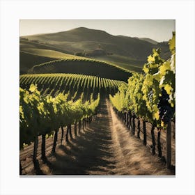 Vineyards In California 2 Canvas Print