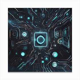 Futuristic Technology Canvas Print