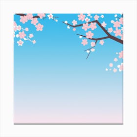Sakura Blossom Background Canvas Print
