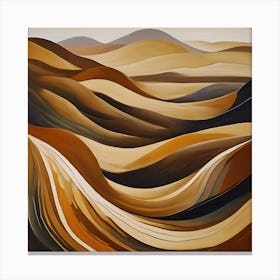 Sand Dunes Abstract Canvas Print