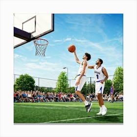 Ball Basketball Game Court People Championship Basketball Court Basket Player Sport Play (4) Canvas Print