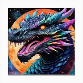 Dragon In Space 1 Canvas Print