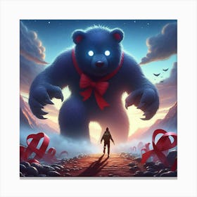 Bear In The Forest Canvas Print