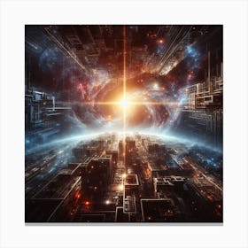 Space City Canvas Print