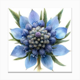 Blue Flower 14 Canvas Print