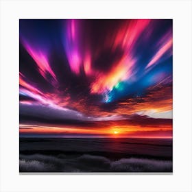 Sunset Over Iceland 2 Canvas Print