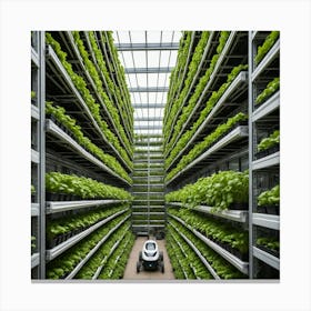 Futuristic Greenhouse Canvas Print