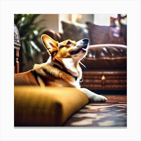 Corgi Dog 10 Canvas Print