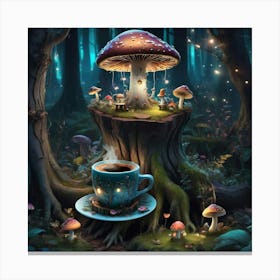 Cup Of Tea In The Forest 6 Canvas Print