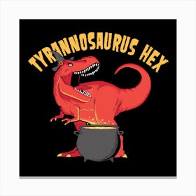 Tyrannosaurus Hex Canvas Print