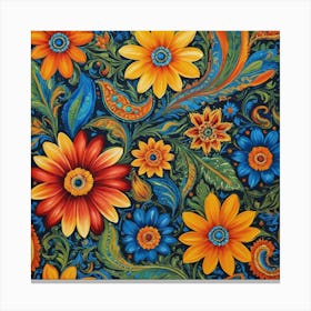 Flower pattern 2 Canvas Print