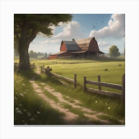 Farm In The Countryside 47 Canvas Print