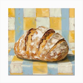Rustic Bread Pastel Checkerboard 2 Canvas Print