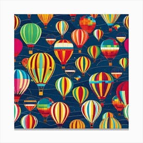 Hot Air Balloons background Canvas Print