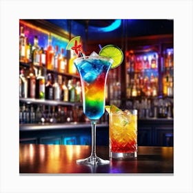 Rainbow Bar Canvas Print