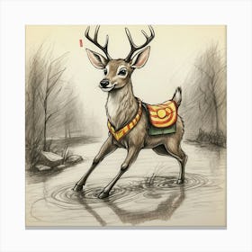 Deer! 62 Canvas Print