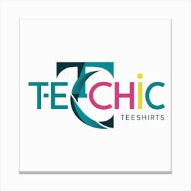 Logo For Tech Chic T Shirts Canvas Print