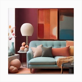 Attractive color palette Canvas Print