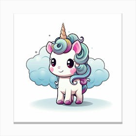 Cute Unicorn 185 Canvas Print