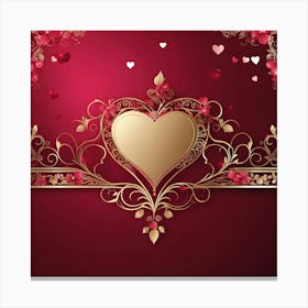 Valentine'S Day Background 1 Canvas Print