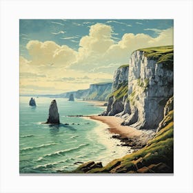 Cliffs Of Wiltshire Canvas Print