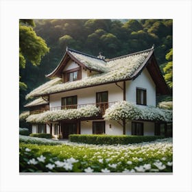 House In The Forest 4 Canvas Print
